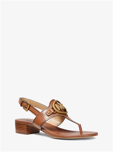 michael kors ashland leather sandal|michael kors leather sandals.